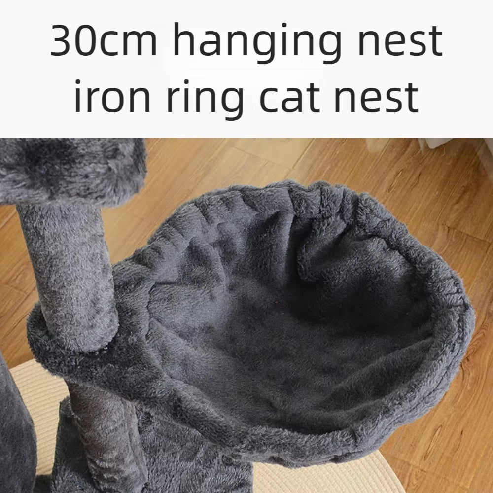 138Cm Cat Climbing Frame, Specialized for Cats,Cat Nest, Cat Tree Integrated,Large Cat Jumping Platform,Sisal Cat Climbing Pole