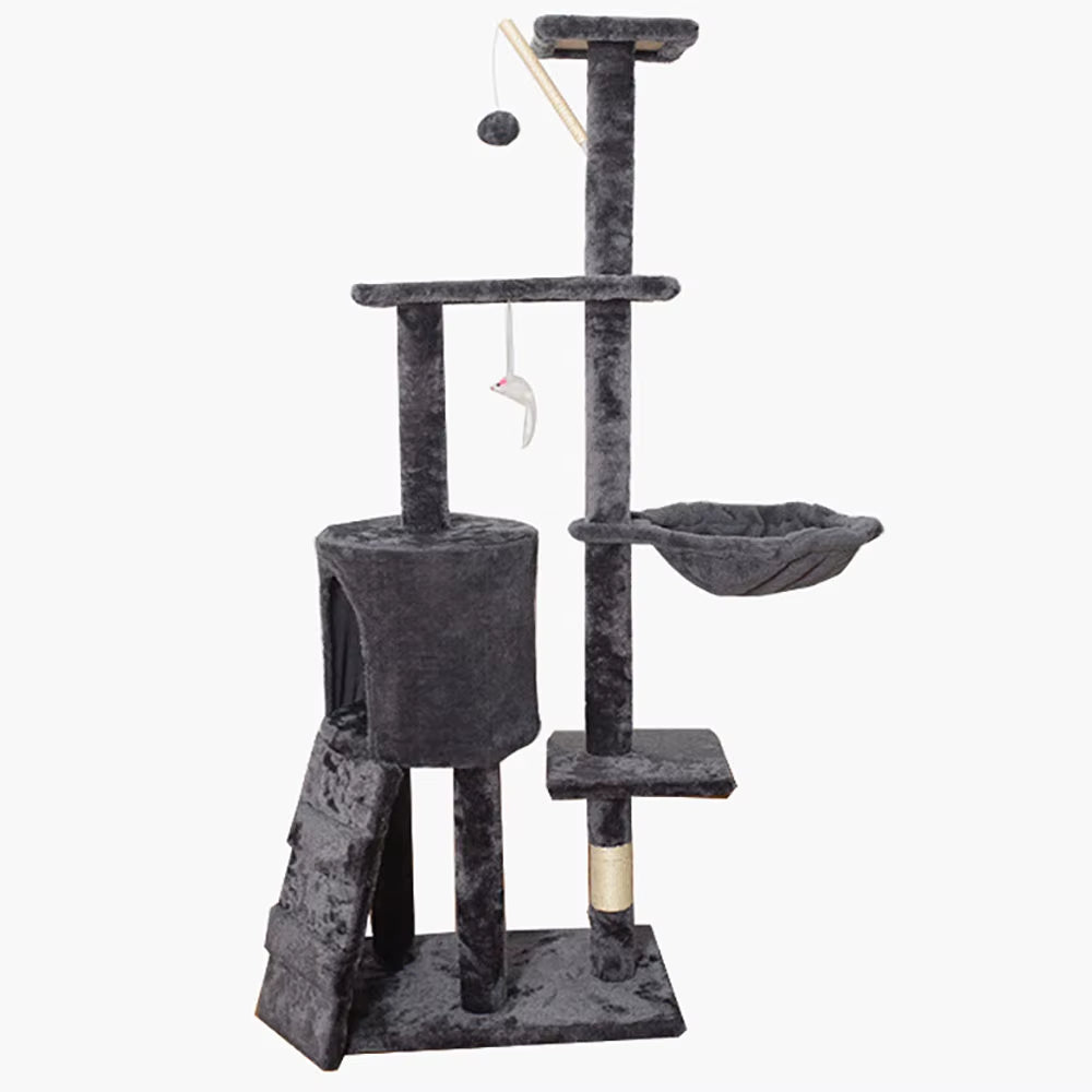 138Cm Cat Climbing Frame, Specialized for Cats,Cat Nest, Cat Tree Integrated,Large Cat Jumping Platform,Sisal Cat Climbing Pole